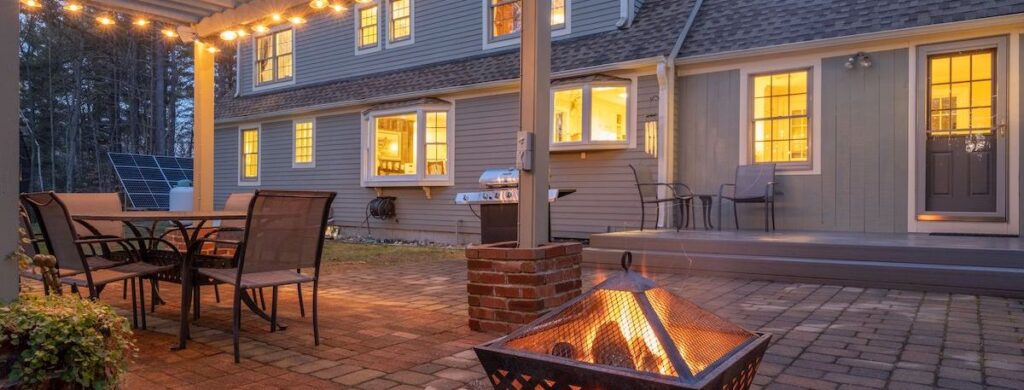 Newly remodeled outdoor living area